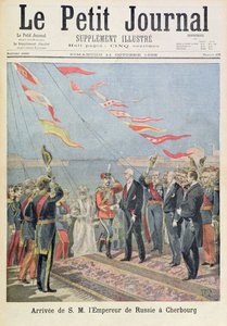 Title Page Depicting the Arrival of His Majesty the Emperor of Russia in Cherbourg, Illustration from the Illustrated Supplement of Le Petit Journal